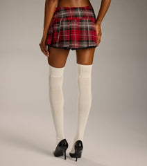 Prep Talk Plaid Pleated Mini Skort