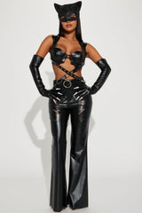 Fighting Feline 6 Piece Costume Set - Black