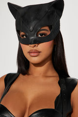 Fighting Feline 6 Piece Costume Set - Black