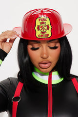 Hot In Here Firefighter 3 Piece Costume Set - Black