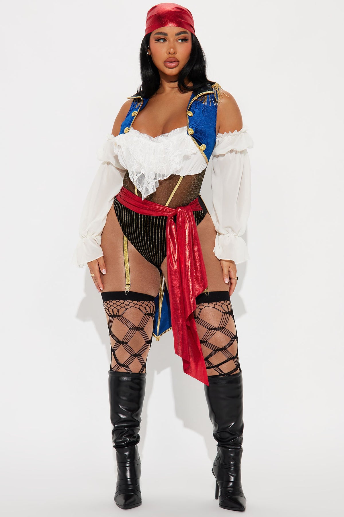 Buccaneer Beauty Pirate 2 Piece Costume Set - Multi Color