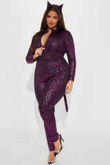 On The Wild Side Leopard 2 Piece Costume Set - Pink/combo