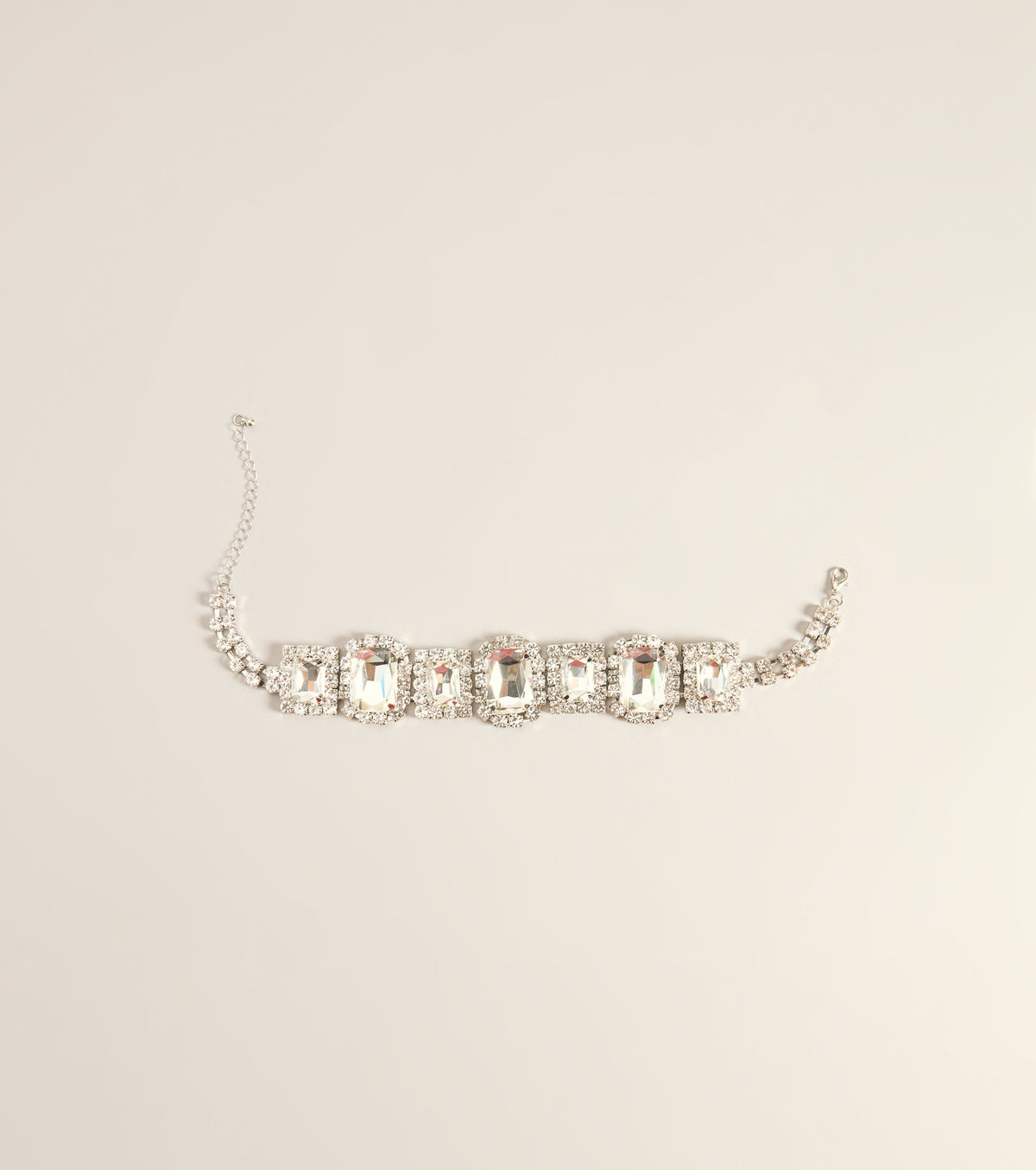 Shine Statement Rhinestone Choker Necklace