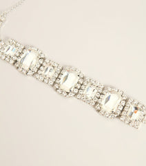 Shine Statement Rhinestone Choker Necklace