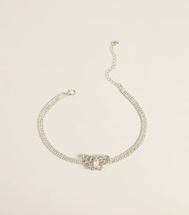 Butterfly Sparkle Rhinestone Choker Necklace