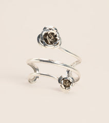 Rose To The Occasion Floral Arm Cuff Bracelet