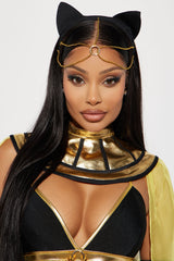 Queen Of The Nile 4 Piece Costume Set - Black/Gold