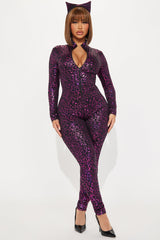 On The Wild Side Leopard 2 Piece Costume Set - Pink/combo