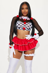 Silly As A Clown 8 Piece Costume Set - Black/combo