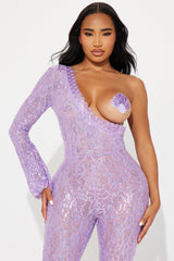 90s Rap Queen 2 Piece Costume Set - Purple