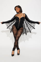 On The Web Spider 4 Piece Costume Set - Black