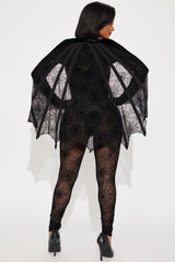 On The Web Spider 4 Piece Costume Set - Black