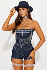Denim & Diamonds Cowgirl 3 Piece Costume Set - Denim