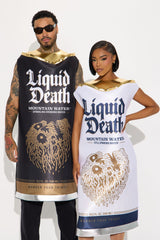 Liquid Death Sparkling Water Can Costume - Black/combo