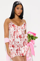 Scream Queen 4 Piece Costume Set - White/combo