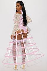 Rococo Madame 4 Piece Costume Set - Pink/combo