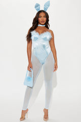 Cutest Sexy Bunny 5 Piece Costume Set - Blue