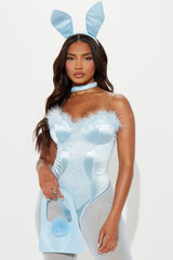 Cutest Sexy Bunny 5 Piece Costume Set - Blue