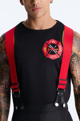 Burning Up 3 Piece Costume Set - Black/Red