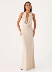 Worst Behaviour Knit Maxi Dress - Ivory