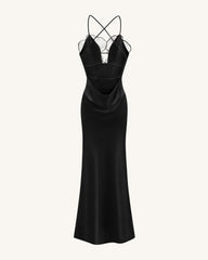 Orchid Embroidered Dress – Black/White