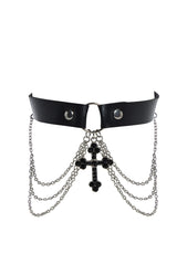 Deep Devotion Cross Choker