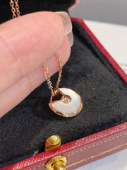 Cartier Necklace Amulette White Pink Gold