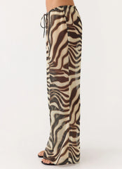 Jadia Flared Pants - Zebra