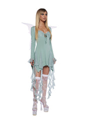 Lost In Fairyland Mini Dress - Green