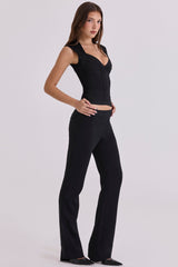 black bandage top