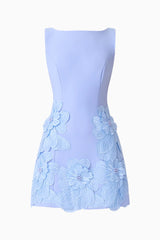 Janelle Mini Dress in Blue