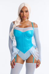 Icy Seductress Princess 5 Piece Costume Set - Blue