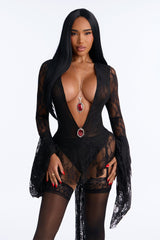 Eternal Elegance 4 Piece Costume Set - Black