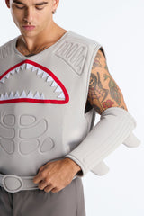 Shark Attack 4 Piece Costume Set - Grey