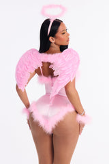 Heavens Kiss 4 Piece Costume Set - Pink