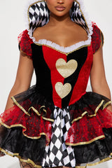 Queen Of Your Heart 2 Piece Costume Set - Multi Color
