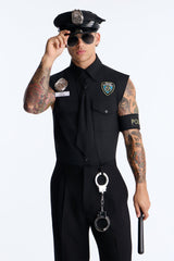 Dirty Cop 7 Piece Costume Set - Black