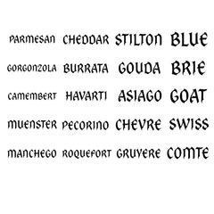 Headstone Cheese Markers 5-Piece Set
