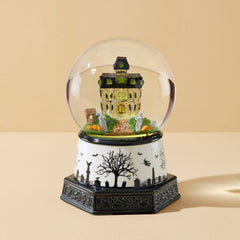 Haunted Village Lit Water Globe