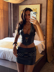 Kendal Mini Skirt Black