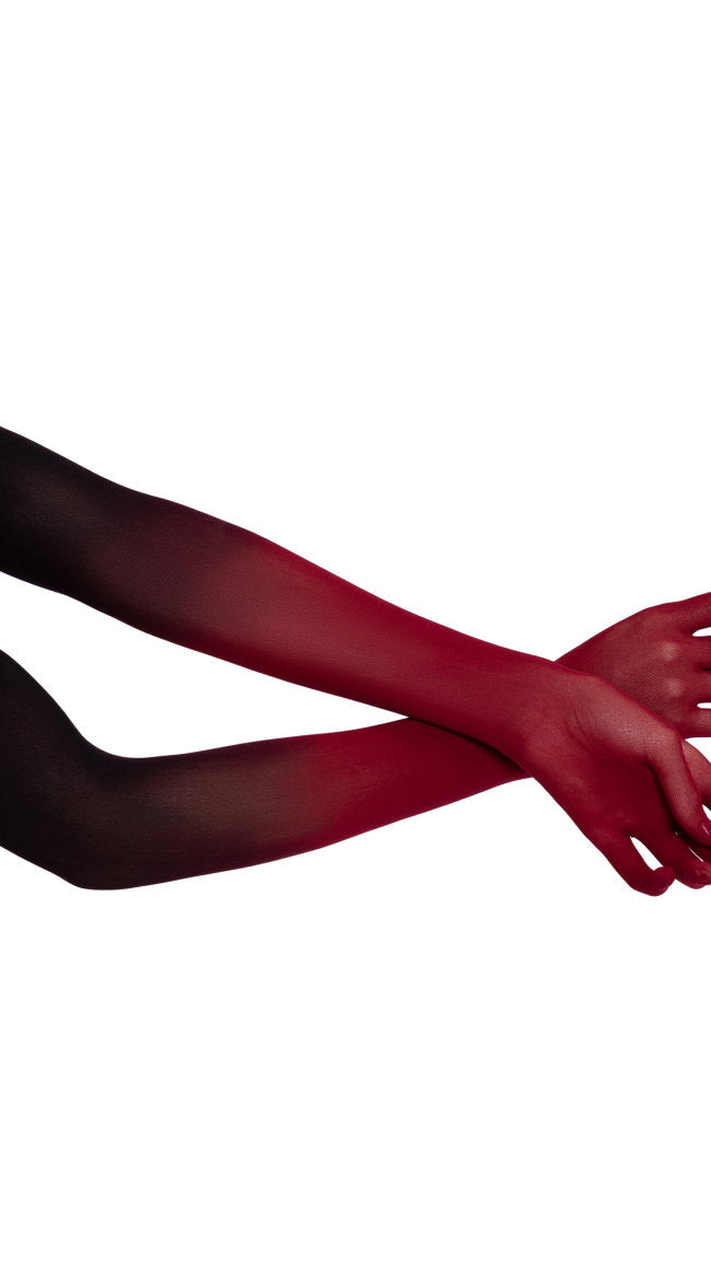 Ombre Mesh Opera Length Gloves - Image 2
