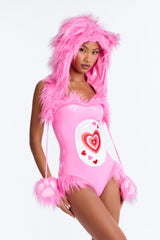 Kiss And Cuddle Care Creature 4 Piece Costume Set - Pink