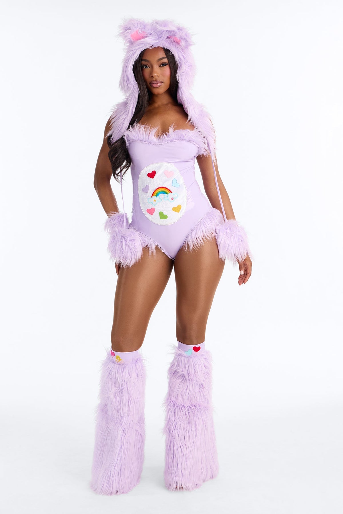 You're My Bestie Care Creature 4 Piece Costume Set - Purple