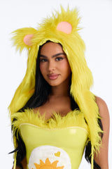 Glow Up Babe Care Creature 4 Piece Costume Set - Yellow
