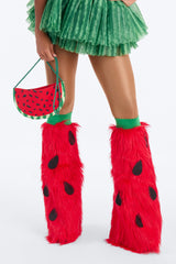 Juicy Watermelon 4 Piece Costume Set - Red/combo