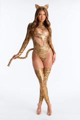 Feral Fantasy 3 Piece Costume Set - Brown/combo