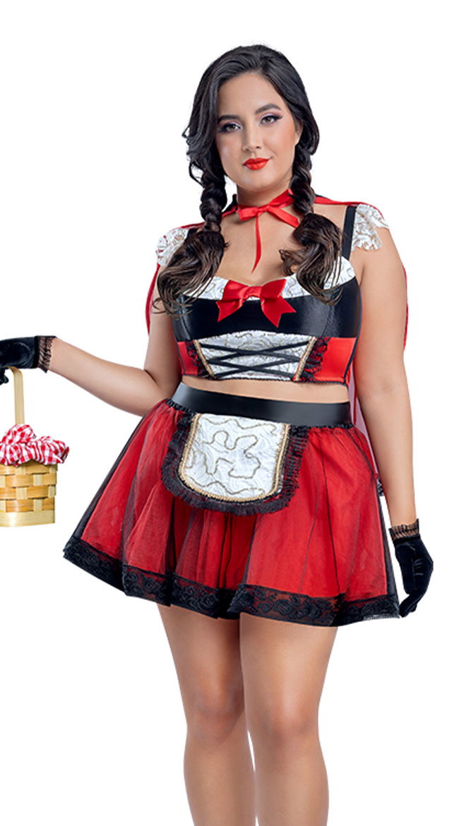 Plus Little Red Honey Costume - Image 1