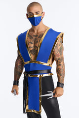 Silent Blade 7 Piece Costume Set - Blue/combo