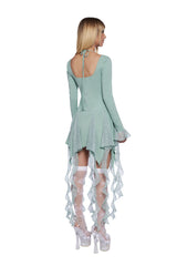 Lost In Fairyland Mini Dress - Green