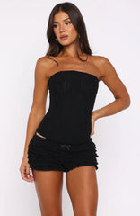 Tell Me A Secret Mini Shorts Black
